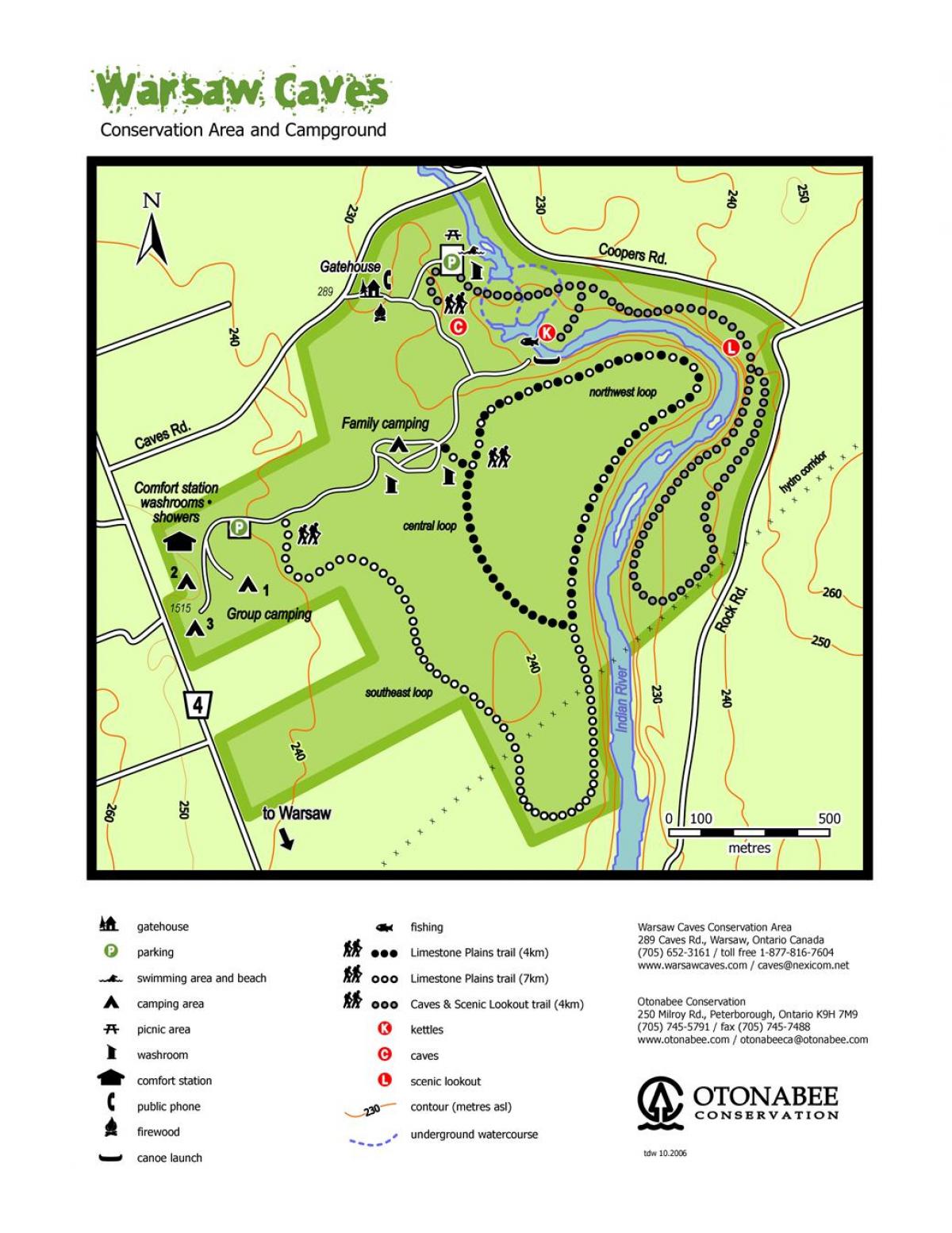 Map of Warsaw caves 