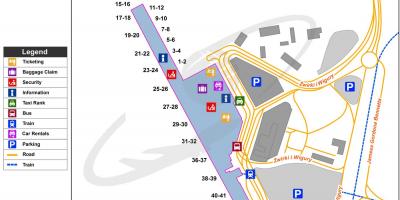 Warsaw waw airport map