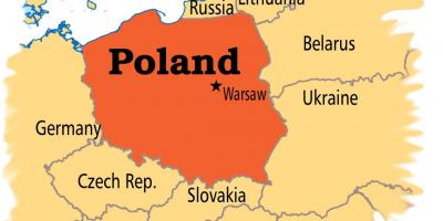 Warsaw in map